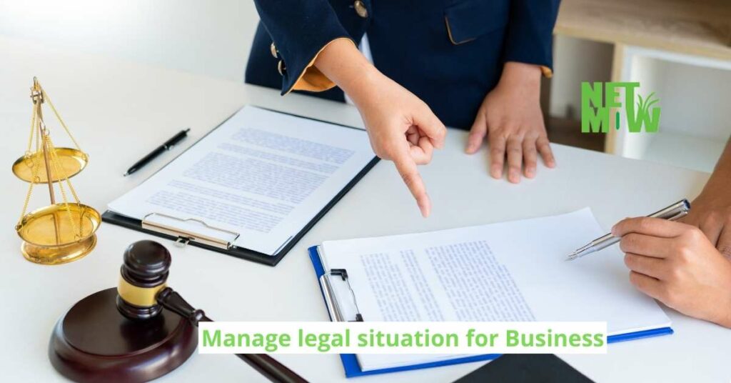 Manage legal situation for Business