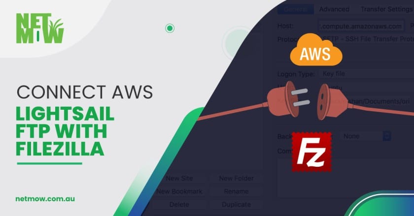 connect aws lightsail with filezilla